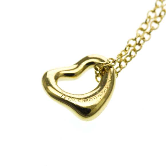TIFFANY 18k Gold Heart Necklace